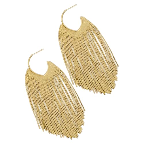 MOKKHNB Lange Quastenohrringe Damen Modische Tropfenohrringe Aus Legierung Hypoallergen Leicht Für Partys Und Alltag Ästhetische Ohrhänger Für Frauen von MOKKHNB