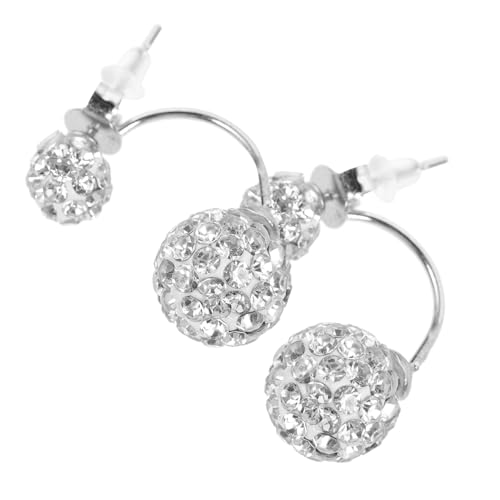 MOKKHNB Silber Ohrstecker Damen Mit Strass Chic Ohrschmuck Für Frauen S925 Sterlingsilber Hypoallergen Stilvolle Geschenkidee Für Freundinnen Und Mütter von MOKKHNB