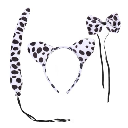 MOKKHNB 1Satz Tierkostüm für Haarreif mit Fliege Perfektes Zubehör für Karneval Halloween oder Mottopartys Tragbar Leicht Spaßiges Tierheaddress von MOKKHNB