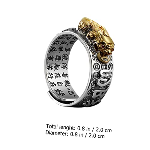 MOKKHNB 1Stück Goldener für Verstellbarer Offener Finger mit Einzigartigem Design als für Vatertag oder Valentinstag Hochwertige Handwerkskunst und Angenehmer von MOKKHNB