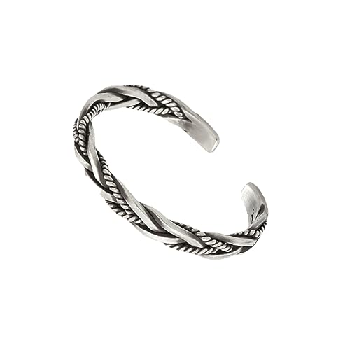 MOKKHNB 1Stück Handgemachtes Silberarmband Retro Design Gewebter Armreif für Damen Herren Öffnungsdesign Perfektes für Jubiläen Geburtstage Handgelenkschmuck MOKKHNB 1Stück Handgemachtes Silberarmband Retro Design Gewebter Armreif für Damen Herren Öffnungsdesign Perfektes für Jubiläen Geburtstage Handgelenkschmuck von MOKKHNB