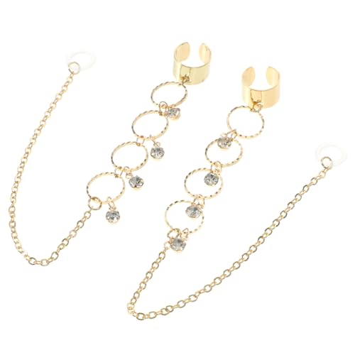 MOKKHNB 2 Stck Metallringe Ohrclips mit Strassverzierung Anti verlust Ohrclip Ohrhänger für Kabellose Funkkopfhörer Dekorative für Damen Robust und Modisch MOKKHNB 2 Stck Metallringe Ohrclips mit Strassverzierung Anti verlust Ohrclip Ohrhänger für Kabellose Funkkopfhörer Dekorative für Damen Robust und Modisch von MOKKHNB