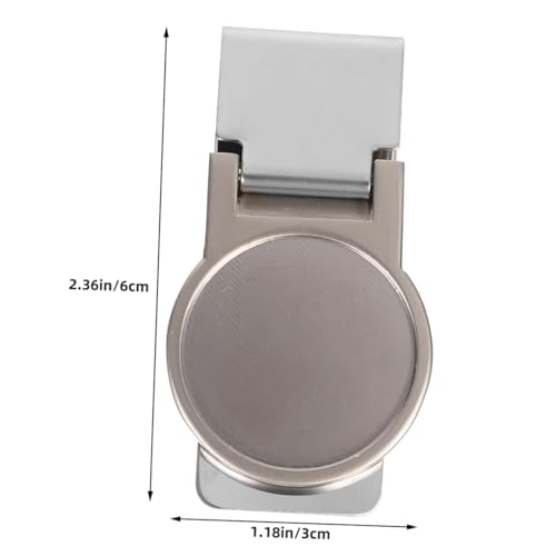 MOKKHNB 2 Stück Edelstahl Geldklammer Kompakt Leicht Geldclip für Bargeld Kreditkarten Schecks Praktisch zur Sicheren Aufbewahrung und Organisation Kleiner Wertgegenstände von MOKKHNB