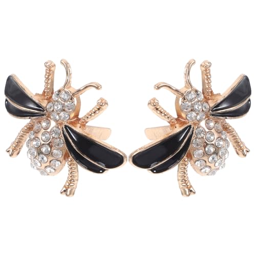 MOKKHNB Schuhanstecker 2 Stück Biene Schuhclips für Damen, Dekorative Schuhschnallen aus Metall Vielseitige Dekorationsclip für Verschiedene Schuhe für Partys Besondere Anlässe von MOKKHNB