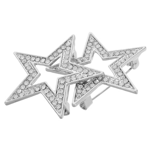 MOKKHNB 2stücke Elegante Pentakel Brosche Legierung Anstecknadel Für Kleidung Taschen Hüte Schals Stilvolle Damenbrosche Als Geschenk von MOKKHNB