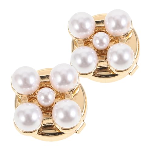 MOKKHNB 2Stücke Manschettenknöpfe für Damen Elegantes Schmuck Accessoire für Kleider Modisches Design mit Nieten für Partys Besondere Anlässe von MOKKHNB