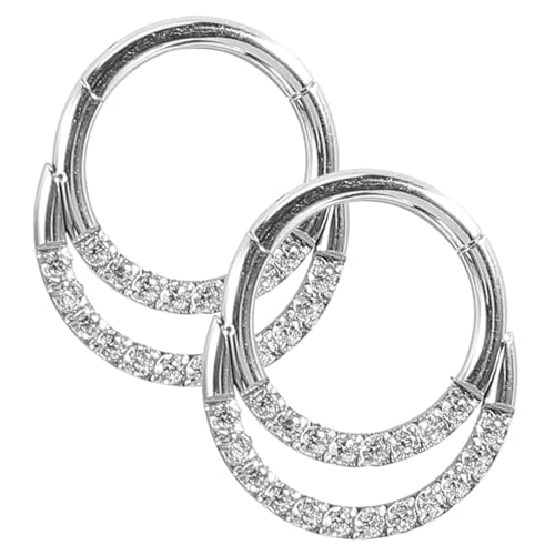 MOKKHNB 2Stücke Nasenring Nieten mit Dekorativem Design Nasenpiercing Ringe für Damen für Partys Freizeitoutfits von MOKKHNB