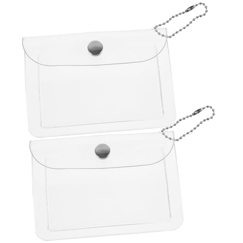 MOKKHNB 2stücke Transparentes Kartenetui Und Münzaufbewahrung Praktische Aufbewahrungstasche Für Schlüssel Und Kleingeld Für Handtaschen Und Rucksäcke von MOKKHNB