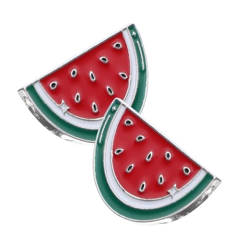 MOKKHNB 2Stücke Wassermelonen Broschen Clip für Damen Legierung Ansteckpins zur Dekoration von Strickjacken Schals Pullovern Modisches Kleidungszubehör von MOKKHNB