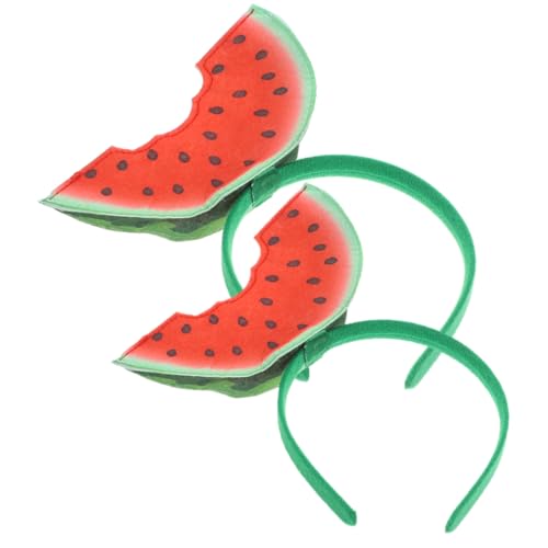 MOKKHNB 2 Stück Wassermelonen Haarbänder für Damen Sommer Stirnband mit Cartoon Design Haarschmuck für Partys und Feste Angenehm zu Tragen von MOKKHNB