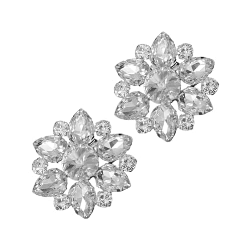 MOKKHNB 2stücke Dekorative Schuhclips Aus Strass Hochzeits-schuhschnallen Aus Robustem Für Damen Abnehmbar Und Vielseitig Einsetzbar Für Festliche Anlässe von MOKKHNB