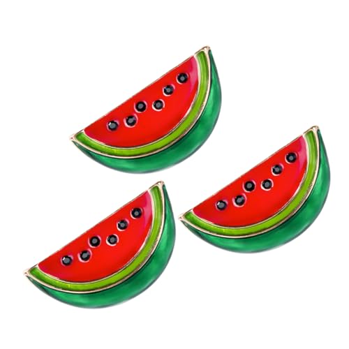 MOKKHNB 3stücke Teiliges Wassermelonen Broschen Frauen Cartoon-anstecknadel Für Kleidung Schal Und Strickjacke Kreative Modeaccessoires Zur Verschönerung Von Outfits von MOKKHNB