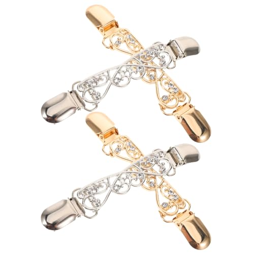 MOKKHNB 4stücke Teilige Strickjacken-kragen-clips Vintage-pullover-verschluss Schal-clips Retro-cardigan-schließen Hemdblumen Für Kleider Schals Und Umhänge von MOKKHNB