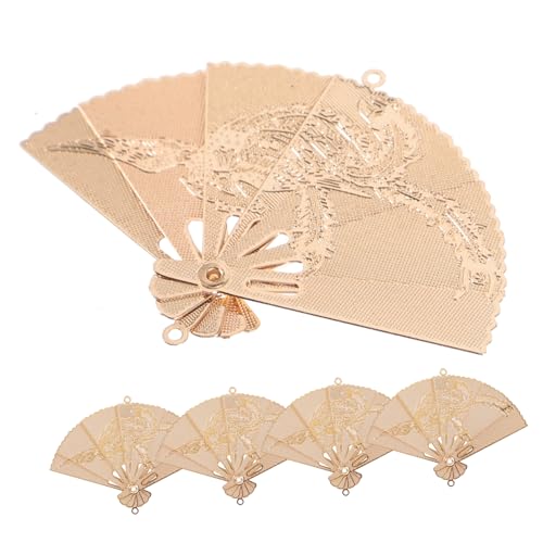 MOKKHNB 5stücke Metallanhänger Schmuck Diy Anhänger Fächerförmige Charms Für Armband Halsketten Bastelarbeiten Kleine Metallschmuckanhänger Für Heimwerkerarbeiten von MOKKHNB