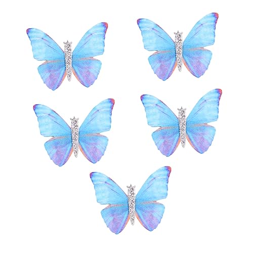 MOKKHNB 5stücke Schmetterlings-haarnadel Mit Clip Schleifen-haarspange -haarnadel Entenschnabel-clip Haarschmuck Für Mädchen Und Frauen von MOKKHNB