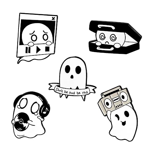 MOKKHNB 5stücke Ghost Emaille-anstecknadeln Backpack-lapel Für Kleidung Taschen Und Hüte Broschen Für Und Tägliche Nutzung von MOKKHNB