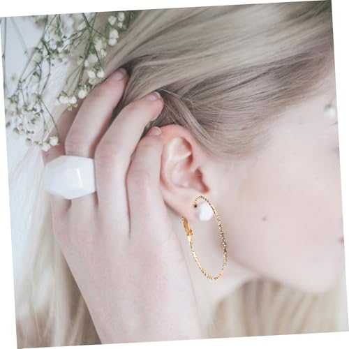 MOKKHNB 6 Paare Damen Creolen Ohrringe aus Legierung mit Retro Geometrischem Perlen Design Runde Ohrringe Schmuckset für Frauen Langlebig und Vielseitig Kombinierbar von MOKKHNB