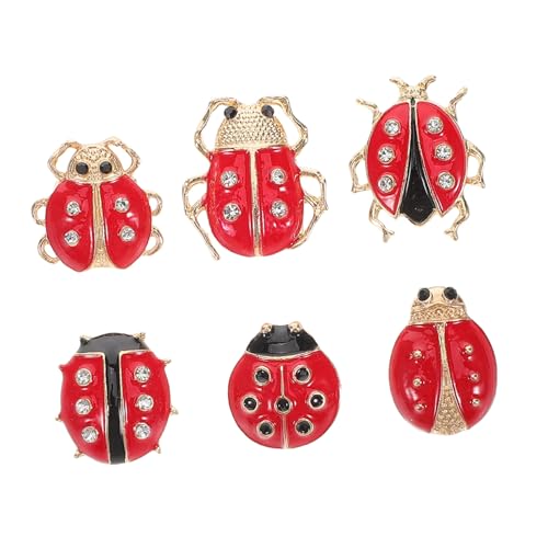 MOKKHNB 6 Stück Teiliges Cartoon Broschen Anstecknadeln Emaille Tier Abzeichen für Frauen Kleidung Accessoires für Jacken Taschen Hüte von MOKKHNB