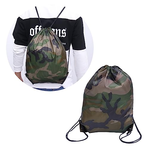 MOKKHNB 6stücke wasserdichte Kordelzugbeutel Polyester Camouflage Für Erwachsene Und Junge Mädchen Für Sport Urlaub Schwimmen Und Strand von MOKKHNB