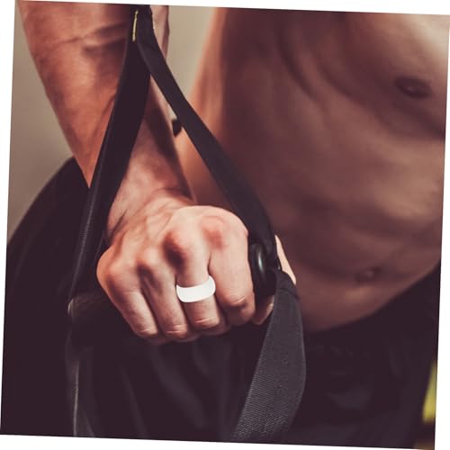 MOKKHNB 8stücke Silikonring Herren Für Sport Und Fitness Ergonomisches Design Atmungsaktiv Flexibel Eleganter Stil Hautverträgliches Material von MOKKHNB