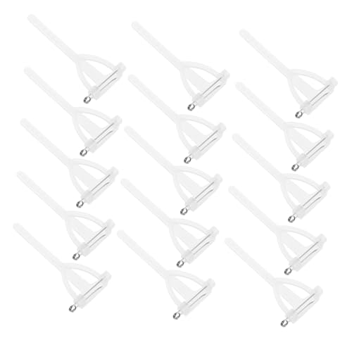 MOKKHNB 80 Stück Dreieckige Corsage Brosche Revers Brosche Bräutigamer Broschen Diy-material Mantelbrosche Für Damen Brosche Für Männer Stickereibasis Anstecknadeln Schalnadeln Metall Weiß von MOKKHNB