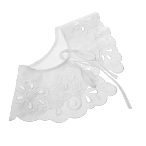 MOKKHNB Abnehmbarer Blusenkragen für Damen Modischer Gefälschter Hemdkragen mit Verstellbarem Bindeband für Ganzjährig Tragbar Vielseitig Kombinierbar von MOKKHNB