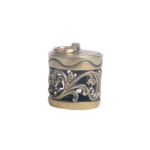 MOKKHNB Aromatherapie Anhänger Dekorativer Messing Duftanhänger Retro Hängender Aroma Anhänger für Ätherische Öle Aromatherapie Schmuck für Frauen und Männer von MOKKHNB