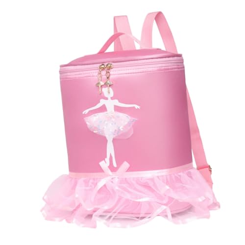 MOKKHNB Ballett Rucksack für Mädchen Stylischer Tanz Rucksack mit Großem Fassungsvermögen Strapazierfähigem für Ballettkleidung Schuhe und Persönliche Gegenstände Leuchtendem Klein von MOKKHNB