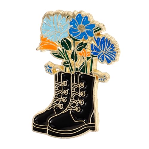 MOKKHNB Stiefelblumenform Anstecknadel Brosche Pin Dekor Metall Pin Kleidungsbrosche Metall Brosche Für Damen Schal Mantel Accessoire von MOKKHNB