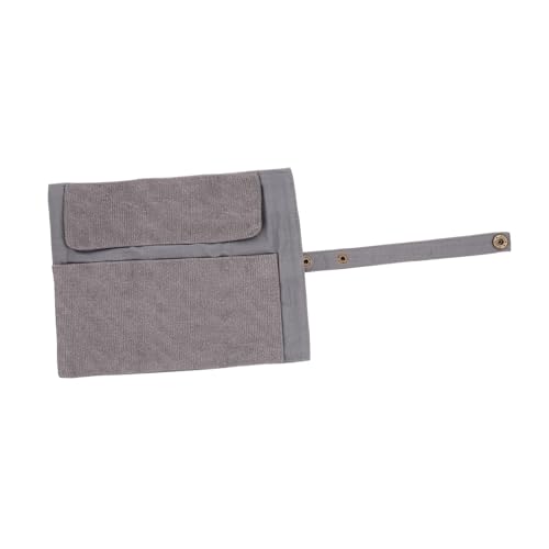 MOKKHNB Canvas Roll Up Pencil Bag Große Kapazität Mehrfach Unterteiltes Federmäppchen Kratzfest Leicht und Tragbar aus Hochwertigem Farbechtem Weichem Segeltuch für Schule und Künstler von MOKKHNB