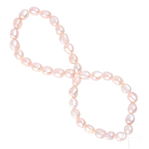 MOKKHNB DIY Perlenkette Barockperlen Bunte Halbfertige Perlen Schmuck zum Auffädeln für Damen Modische Halskette zum Selbermachen und Personalisieren von MOKKHNB