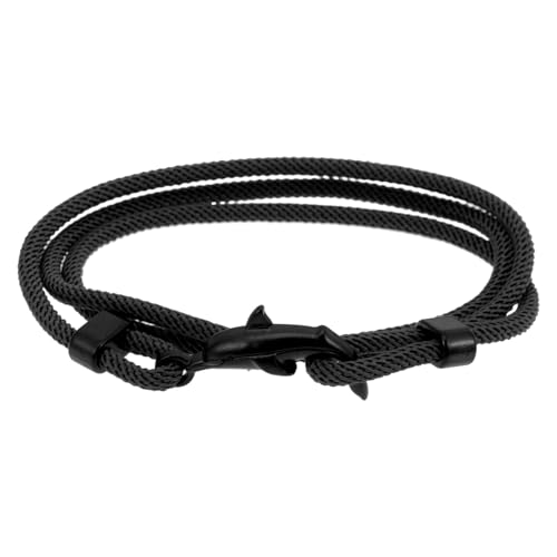 MOKKHNB Damen Armband mit Delfin anhänger Leichtes Modisches Schmuckstück aus Schwarzem Faden Hübsches für Frauen zu Weihnachten Muttertag und Besonderen Anlässen von MOKKHNB