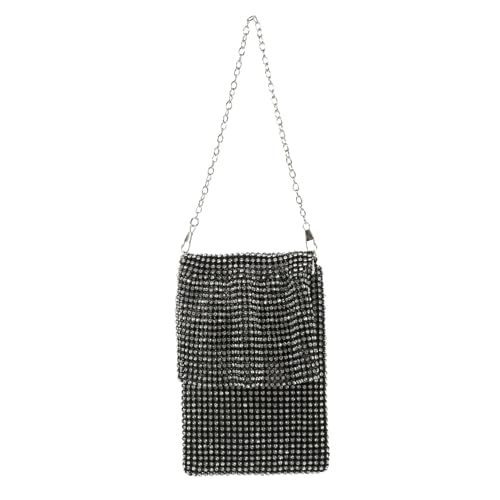 MOKKHNB Damen Clutch Abendkupplung mit Funkelnden Strasssteinen Leichte Handtasche für Hochzeit Party und Abendveranstaltungen Tragbare Kosmetiktasche Stilvolle Umhängetasche von MOKKHNB