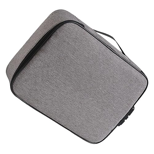 MOKKHNB Dokumenten Organizer Box Mit Schloss Aufbewahrung Für Akten Geld Reisepass Karten Und Mehr Tragbar Aktentasche Im Lagendesign Mit Stabilem Griff Und Zahlenschloss Für von MOKKHNB