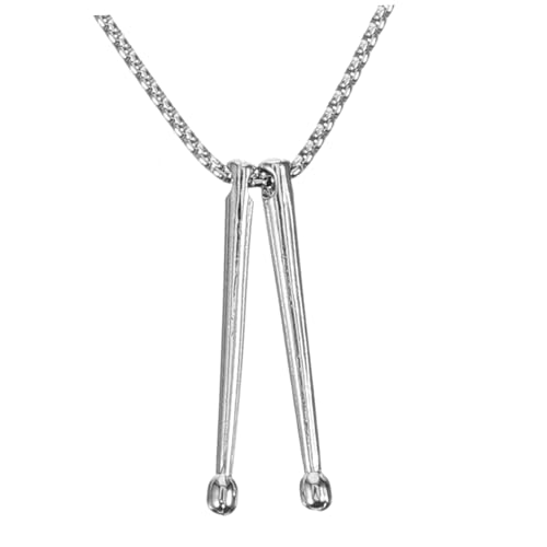 MOKKHNB Drumstick Anhänger Halskette Einzigartiger Punk Schmuck für Drummer für Partys Hochzeiten und Tägliches Tragen Perfektes für Musikliebhaber von MOKKHNB