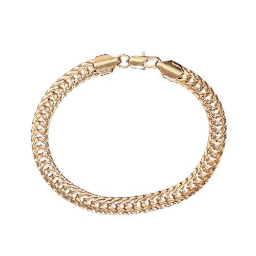 MOKKHNB Elegantes Damen Armband Goldfarben Leichtes Rostfreies Schmuckstück Stilvoll und Einfach Perfektes für Frauen Passend zu Kleid Rock oder Hose von MOKKHNB