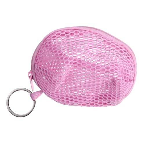MOKKHNB Fashionable Mesh Kosmetiktasche mit Reißverschluss Mini Münzbeutel und Schlüsselanhänger Langlebige Makeup Ei Aufbewahrungstasche für Mädchen Praktischer Organizer Geschenkidee von MOKKHNB