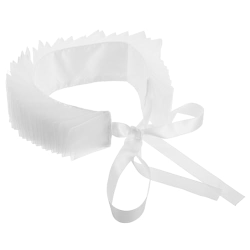 MOKKHNB Faux Shirt Collar Damen Eleganter Tüll Rüschenkragen Für Cosplay Und Kostümpartys Vielseitiger Fake Kragen in Weiß Für Jugendlichen Look Und Feminine Akzente von MOKKHNB