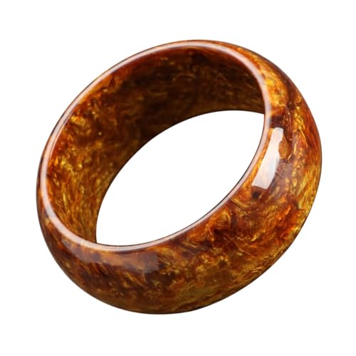 MOKKHNB Feiner Goldener Han Chinesischer Kleidungsarmreif aus Harz Handgefertigtes Damenarmband Langlebiger Schmuck Modisches Accessoire für Alltag und Traditionelle Kleidung von MOKKHNB
