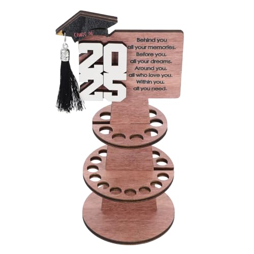 MOKKHNB Geldhalter für Abschlussfeier Doppellagiger Geldhalter Holz Stilvolle Geldgeschenkverpackung für Graduationsparty Dekoration Hochwertige Verarbeitung Langlebig von MOKKHNB