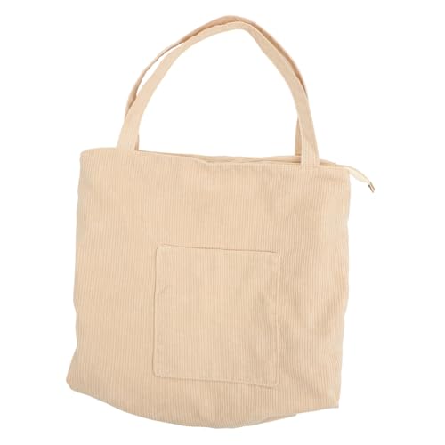 MOKKHNB Große Cord Schultertasche Damen Handtasche mit Geräumigem Innenraum Modische Einkaufstasche für Frauen und Teens Vielseitige Umhängetasche für Alltag Schule Freizeit und von MOKKHNB