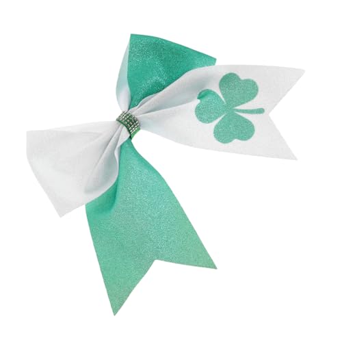 MOKKHNB Grüne Haarspange Mit Glitzer Und Kleeblatt-ornament Schleife Für St Patricks Day Alligator-clip Haaraccessoire Für Junge Mädchen Mädchen von MOKKHNB