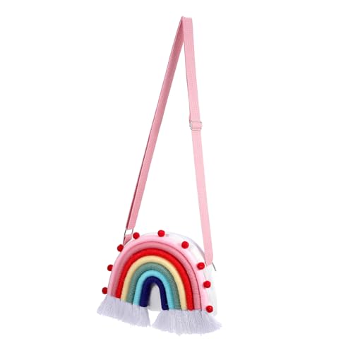 MOKKHNB Handtasche Regenbogen Kreative Umhängetasche für Leicht Tragbar Reißverschluss Mehrzweck Nutzung Handtasche oder Wanddeko von MOKKHNB