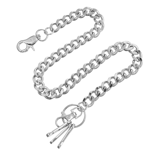 MOKKHNB Hosenkette Metall Geldbörsenkette im Punk Stil Verstellbare Jeanskette für Männer und Frauen Langlebige Taschenkette Vielseitiges Accessoire für Festivals und Alltag von MOKKHNB