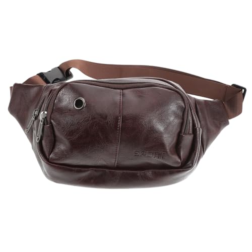 MOKKHNB Pu- -hüfttasche Für Damen Herren Bauchtasche Mit Mehreren Taschen Reisetasche Für Wandern Outdoor Aktivitäten Und Langlebig von MOKKHNB