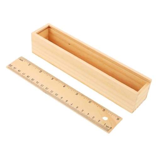 MOKKHNB Holz Federmäppchen Tragbare Stiftebox Mit Großem Fassungsvermögen Langlebiger Organizer Für Schule Und Büro Aufbewahrung Für Schreibwaren Und Kleine Gegenstände von MOKKHNB