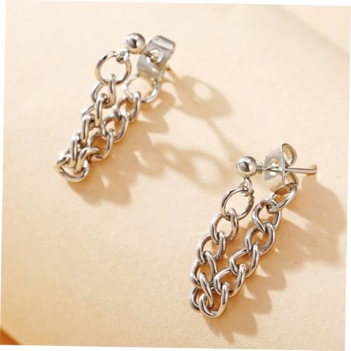 MOKKHNB Kreative Kettenohrringe aus Metallischer Legierung Leichte Ohrstecker für Damen Hautfreundlich Modisches Accessoire für Ohrlöcher Langlebig und Angenehm zu Tragen von MOKKHNB