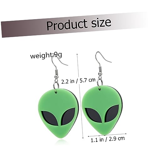 MOKKHNB Kreative Ohrringe für Frauen Übertriebene Alien Ohrentropfen Grün Lustiger Ohrschmuck für Party Hochzeit Hypoallergen im Design MOKKHNB Kreative Ohrringe für Frauen Übertriebene Alien Ohrentropfen Grün Lustiger Ohrschmuck für Party Hochzeit Hypoallergen im Design von MOKKHNB