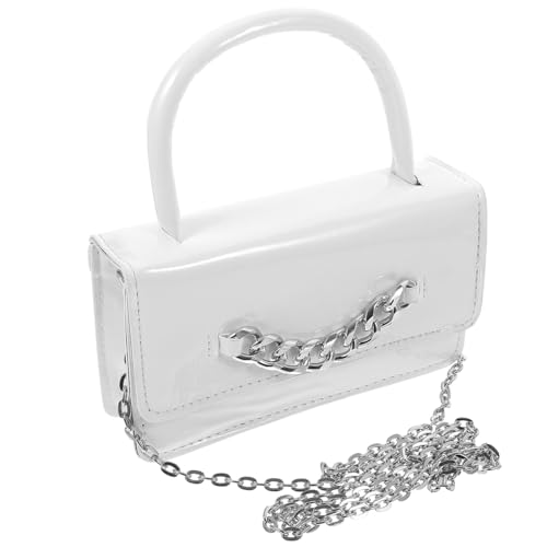 MOKKHNB Mini Handtasche Damen PU Kleine Umhängetasche mit Kette Modische Single Shoulder Bag Casual Crossbody Bag für Freizeit Alltag und von MOKKHNB