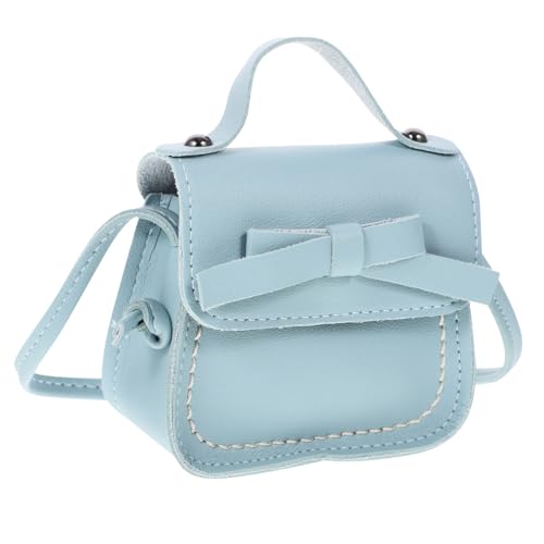MOKKHNB Mini Umhängetasche für Mädchen mit Schleife Stilvolle Schultertasche für Leichte und Tragbare Design für Täglichen Gebrauch Blau von MOKKHNB